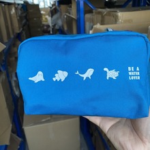 外单专柜赠品男女士化妆包蓝色手拎包收纳包旅行可携式洗漱包