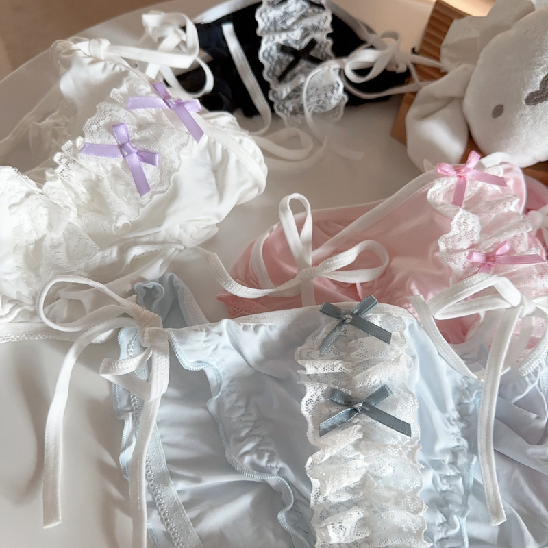 Two-Dimensional Japanese-Style Women's Underwear, Ice Silk Maid Uniform, Anime-Themed Underwear, Lace Bow Tie 322-g1 Two-Dimensional Japanese-Style Women's Underwear, Ice Silk Maid Uniform, Anime-Themed Underwear, Lace Bow Tie 322-g1