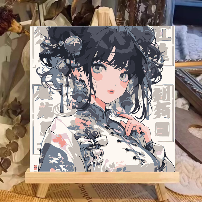蝶デジタル油絵 diy 着色油絵子供の手描き蝶装飾絵画装飾品メーカー卸売|undefined