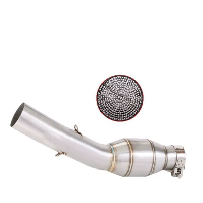 350 with back pressure drum, Exhaust pipe