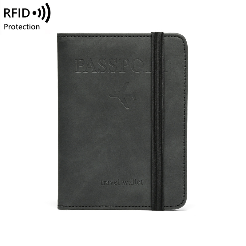 海外旅行用新製品 RFID 盗難防止カードバッグ 無地 シンプル パスポートホルダー 大容量 海外収納 パスポートホルダー|undefined