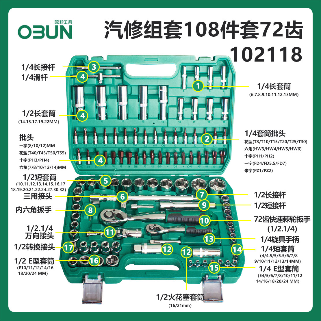Juego completo de llaves de tubo, caja de herramientas extendida para reparación de automóviles, juego completo de 151 piezas de llaves combinadas 216