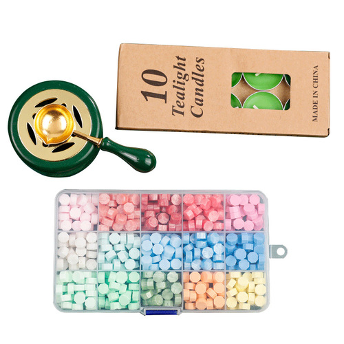 Fire paint stove seal spoon envelope rubber wood fire paint beech wood small melting furnace melting wax spoon fire paint seal raw material