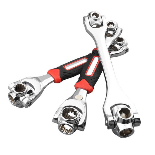 Eight-in-one universal socket wrench set dog bone wrench multi-function rotating multi-purpose wrench tool 8-21mm