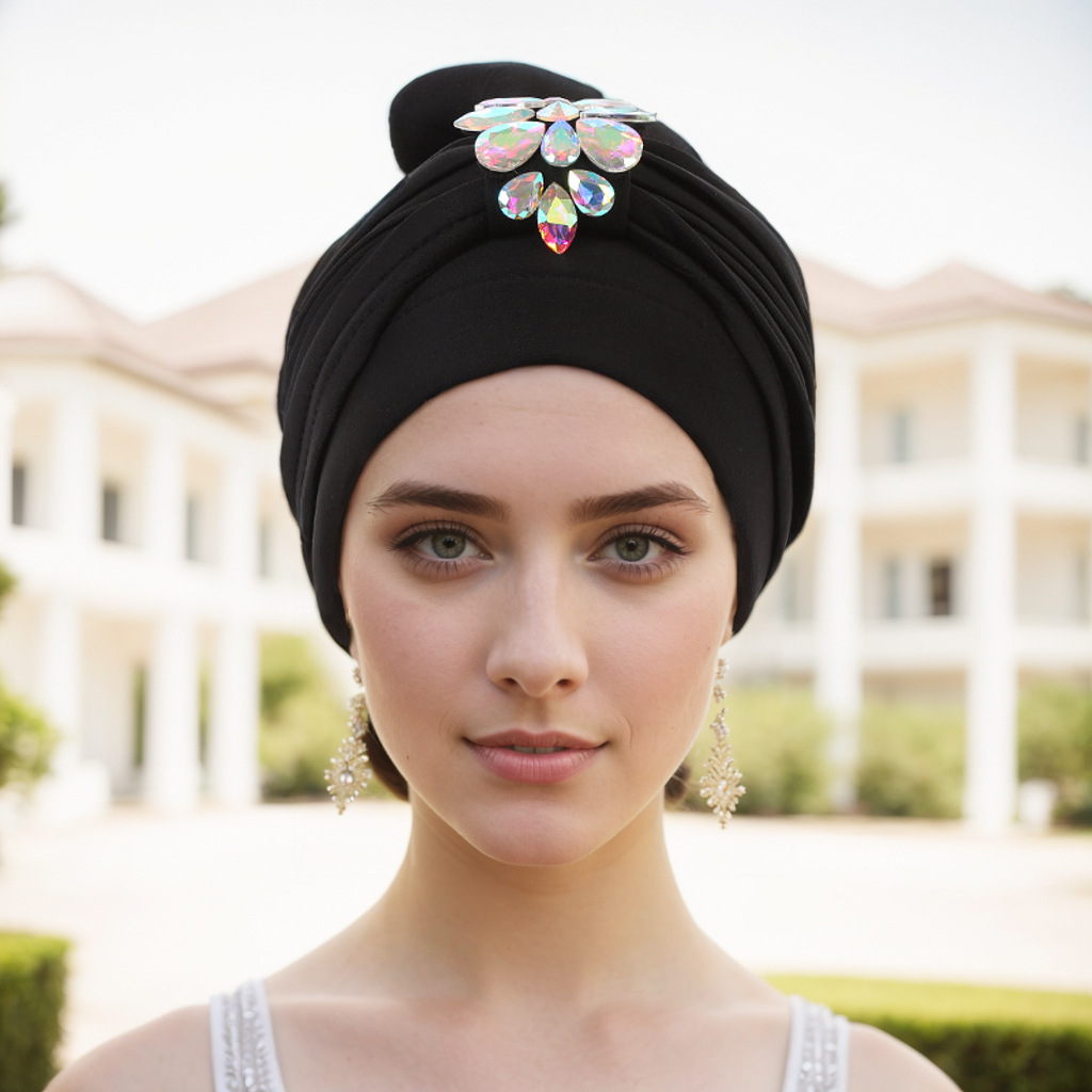 Chapeau musulman Espace musulman laminé foret froissé laminé chapeau africain chapeau indien_voghion.com