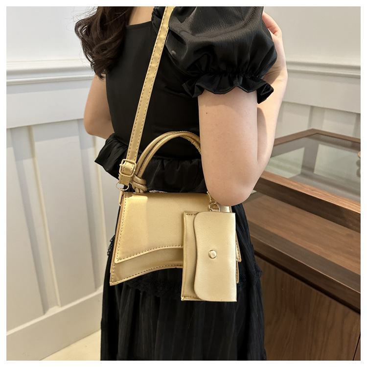 Moteveske for kvinner 2024 ny trend mote skulder enkel uformell crossbody ensfarget mor og barn-veske_voghion.com