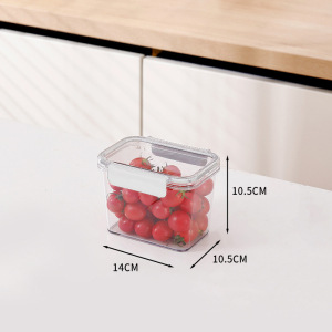 Caja de conservación - un solo cuadro - color transparente - 870ML - 1 pc