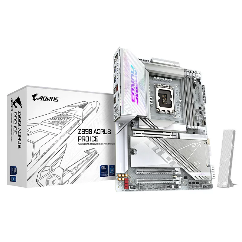 Ледяной кулер Z890 AORUS PRO ICE DDR5 материнская плата CPU Ultra U9-285K U7-265K