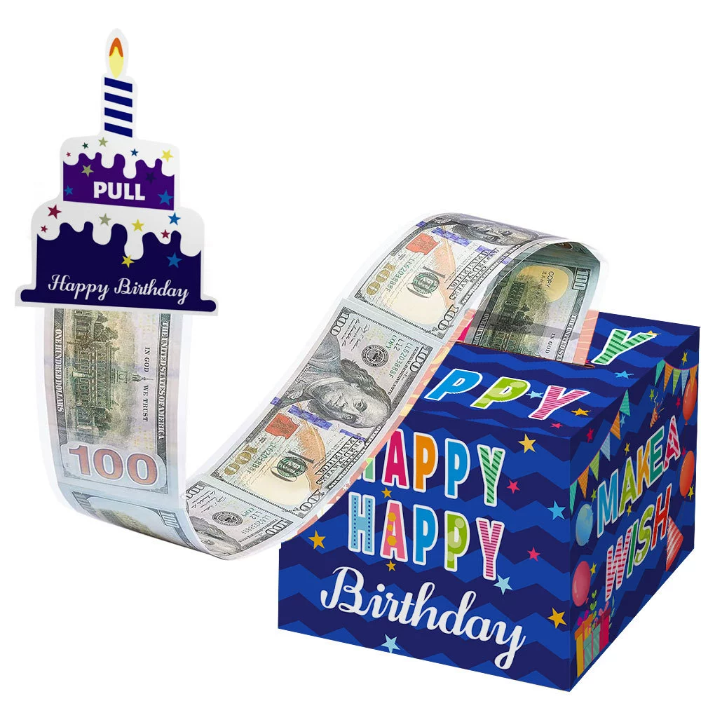Новый подарок на день рождения оформление декора Money Pump Box Birthday Architecture Happy Birthday Surprise Surprise Money Box