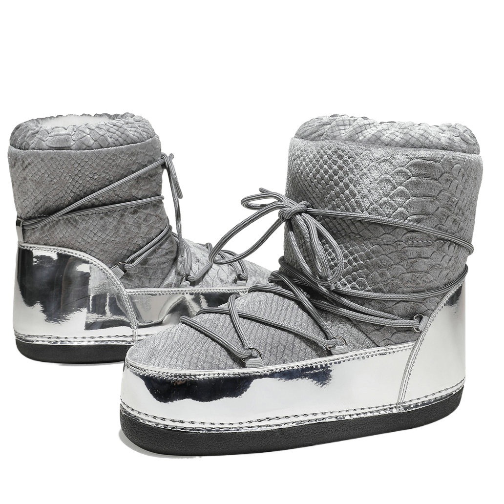 Botas de Esquí para Exteriores 2025, Nuevas Botas de Invierno para Mujer, Botas de Media Caña con Suela Gruesa, Antideslizantes, Impermeables, Ligeras