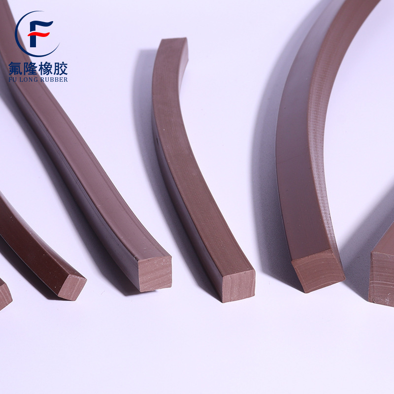 Spot Wholesale Fluorine Rubber Square Sealing Strip Multi-Specification Solid Square Oil-Resistant and High-Temperature Resistant Fluorine Rubber Sealing Strip