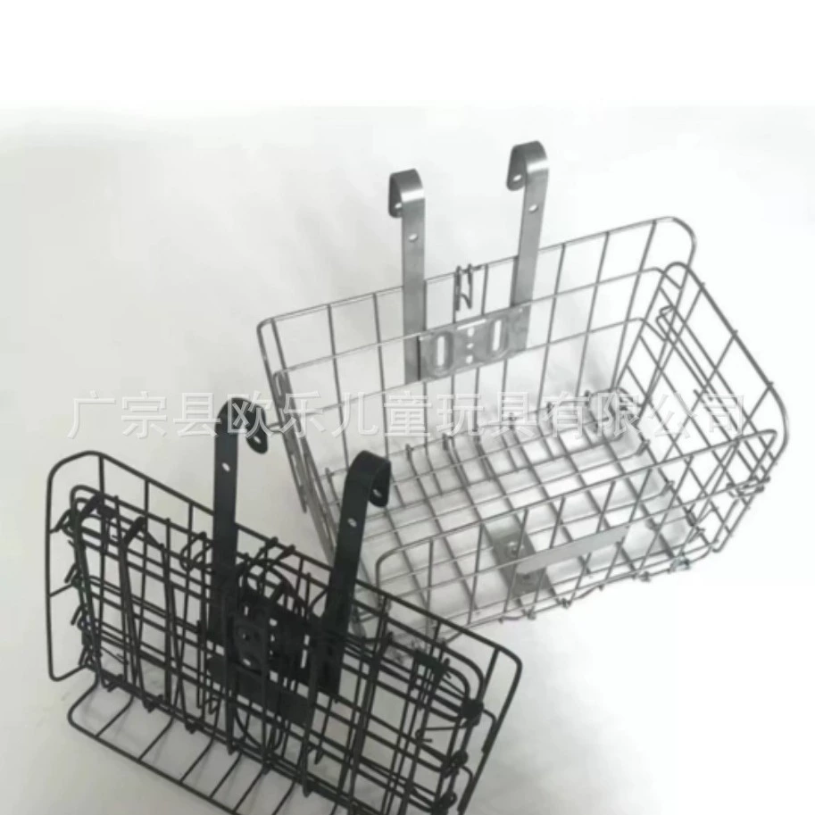 Корзина для горного велосипеда Передняя корзина для велосипеда Складная Толстая проволочная складная корзина для велосипеда Велосипедные принадлежности