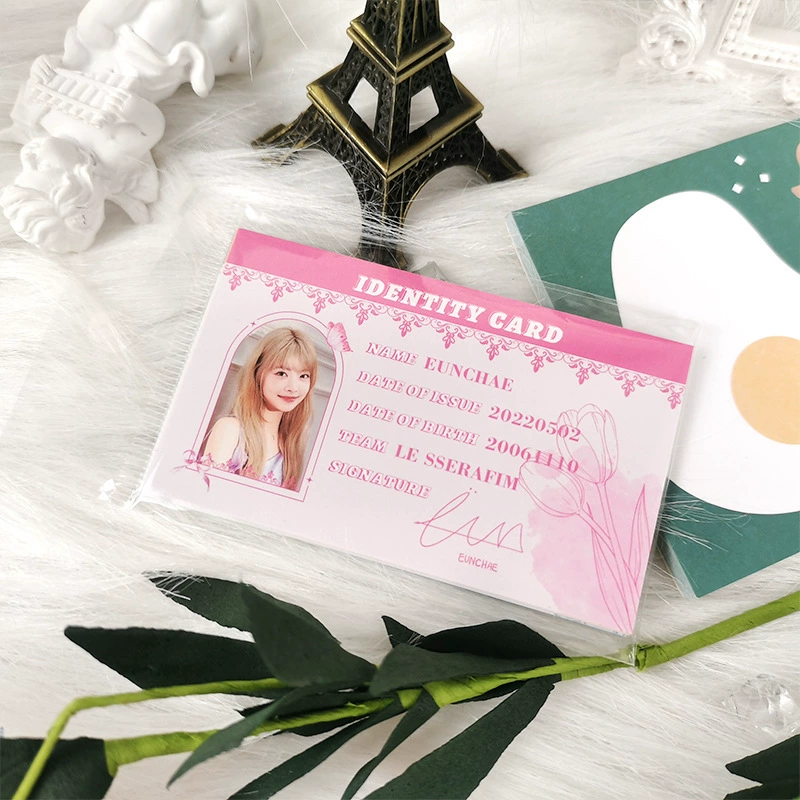 Star Card LE SSSERAFIM Сертификатная карта Майяко Майяко Ляньцзин Источник Чжуньцунь Юйе идентификационная карта подвеска