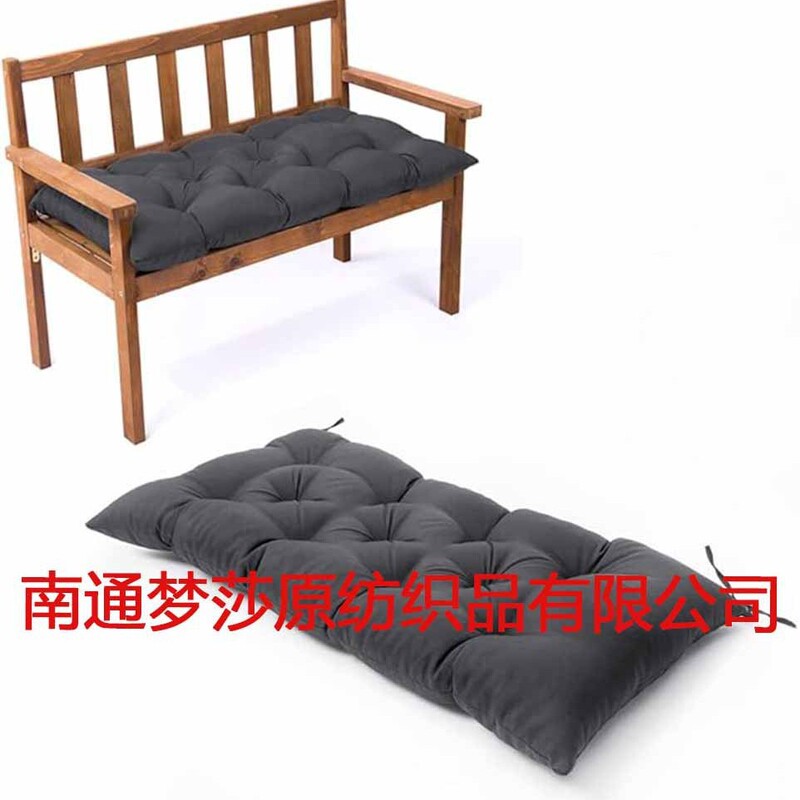 Cross-Border Temu Amazon Independently Packaged Outdoor Waterproof and Sunproof Bench Bench Cushion with Straps