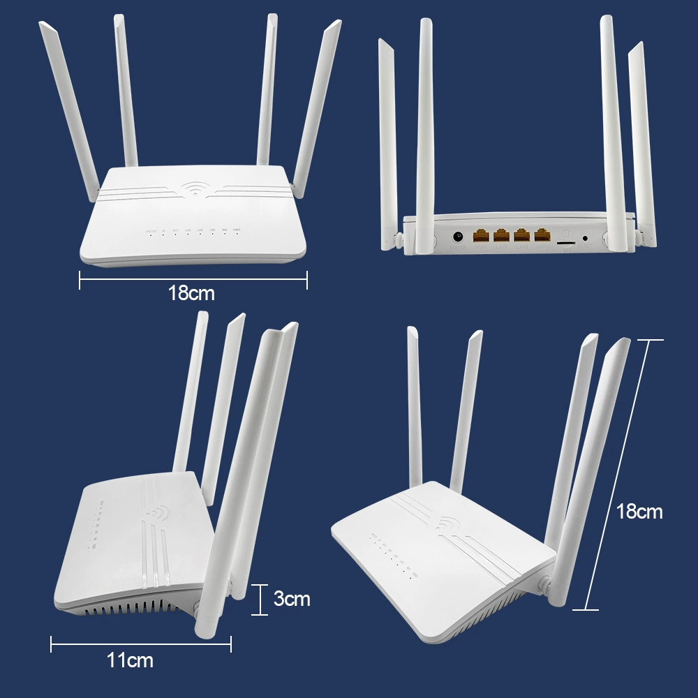 Маршрутная карта Wi-Fi 4G 300Mbps маршрутизатор точка доступа беспроводной LAN с 4 антеннами высокого усиления и сильным сигналом