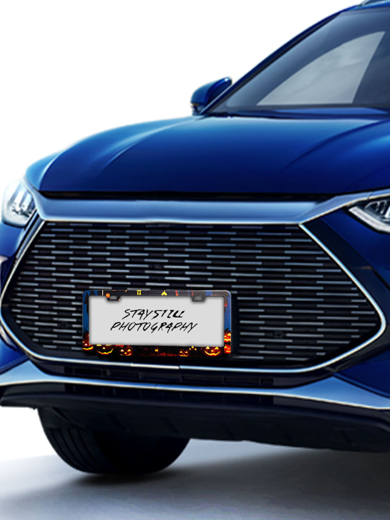 US regulations Halloween license plate frame UV craft pattern license plate frame license plate frame aluminum alloy stainless steel license plate frame