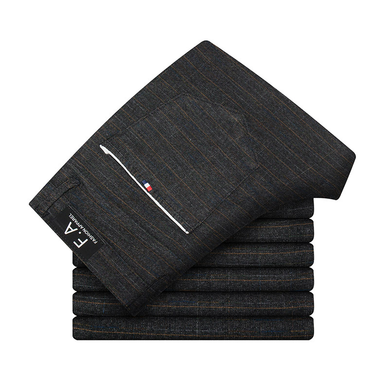 2024 primavera nuevos pantalones largos ocasionales de los hombres de moda de Corea Delgado recto de negocios de primavera y otoño pantalones de traje de verano Pantalones delgados