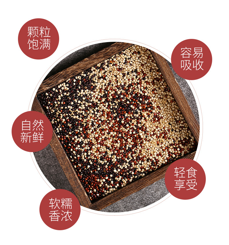 Raw Quinoa Grain Mix White Black Tricolor Chenopodium Quinoa Seeds for Cooking and Porridge specifications