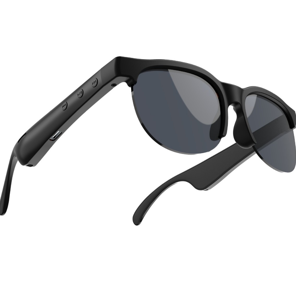 Inteligente transfronteriza AI traducción Bluetooth gafas de sol anti-UV deportes al aire libre montar auriculares para escuchar música y hablar
