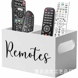 跨境客厅遥控器收纳盒木质桌面化妆品香水储物盒咖啡胶囊茶叶木盒