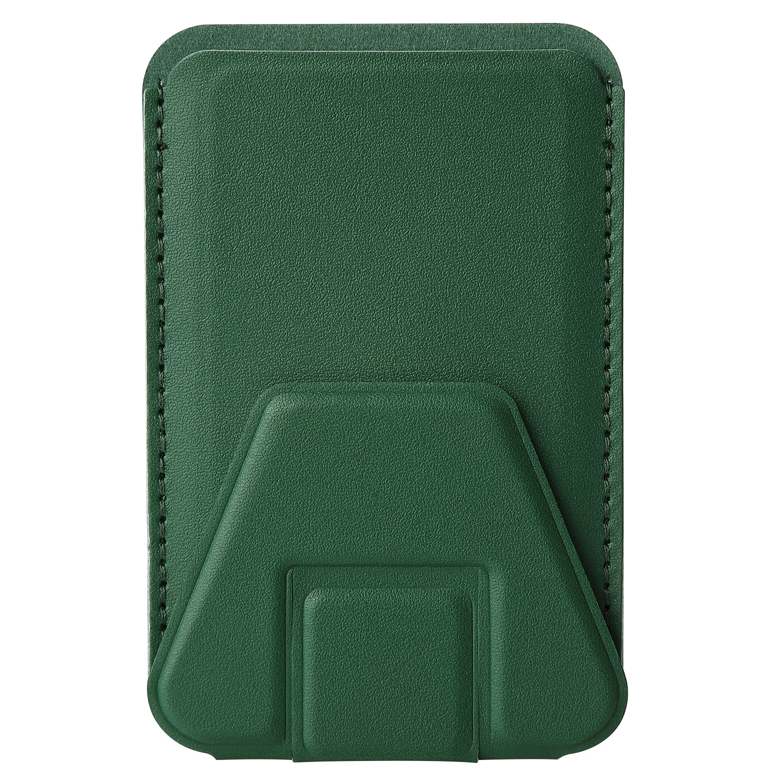 Suministro directo de fábrica de soporte para funda de teléfono móvil de cuero PU, tarjetero adhesivo para teléfono móvil + stock listo para escritorio