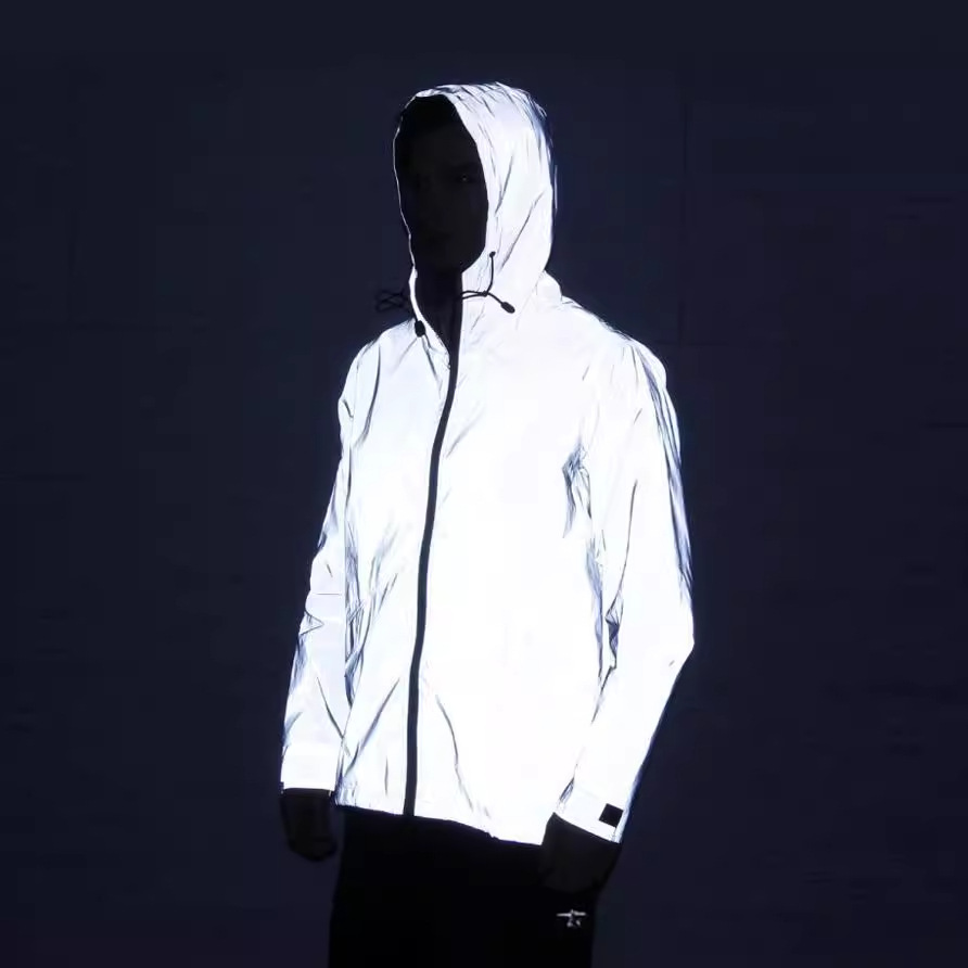 Men's Clothing mid length reflective jacket men's large size hooded swallowtail jacket one piece_ipsvogv.com