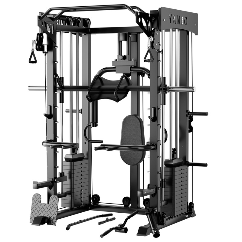 Equipo combinado de entrenador integrado multifuncional de Smith para pájaros domésticos de yu dragón en cuclillas y empuje horizontal