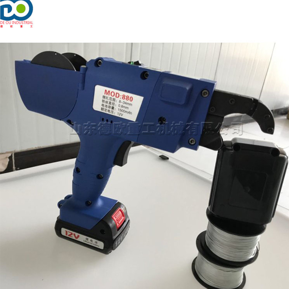 全自动钢筋捆扎机 建筑工地钢筋打结机 手持式锂电池钢筋绑扎机