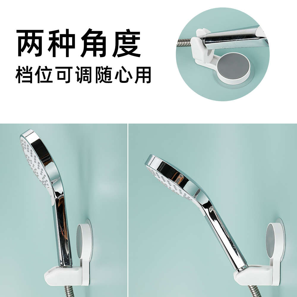 Hogar ventosa soporte de ducha base de ducha boquilla de ducha base de ducha sin clavos titular de vino de flores sin pegamento