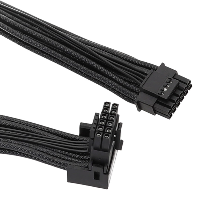 Графическая карта линия 90 градусов L-образный тип 12VHPWR 16PIN к 16PIN модуль кабель для графической карты ATX3.0 выпуклая линия