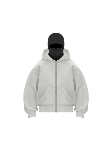 Trendy Brand: European & American Style Spring/Fall Sweatshirt Coat – Loose-Fit Unisex Top with Dual-Hood Design, Hoodie-style