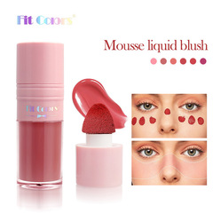 Fit Colors 6-Color Liquid Blush, Dewy Long-Lasting Color Eye Shadow, Contour, Sunburn, Facial Blush, Cheek Water, Cross-Border