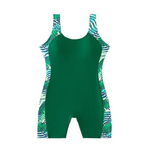 2025 Summer European and American Conservative One-Piece Swimsuit for Women with Fashion Print, Abdominal Cover Bikini