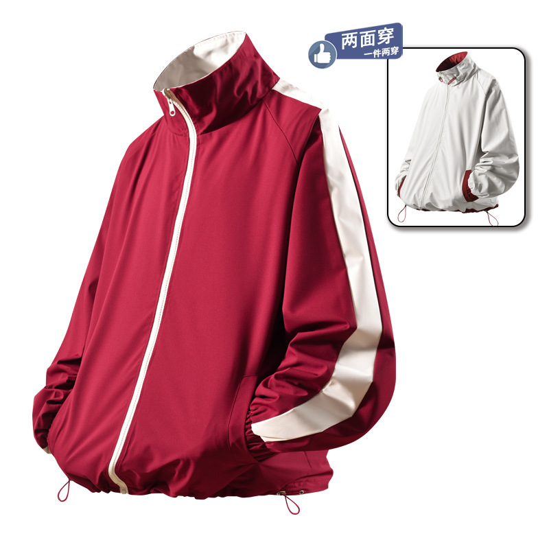 2026 New Double-Sided Jacket, High-Quality Unisex Windproof and Waterproof Baseball Collar Loose Fit Couple's Jacket, Trendy 2026 New Double-Sided Jacket, High-Quality Unisex Windproof and Waterproof Baseball Collar Loose Fit Couple's Jacket, Trendy