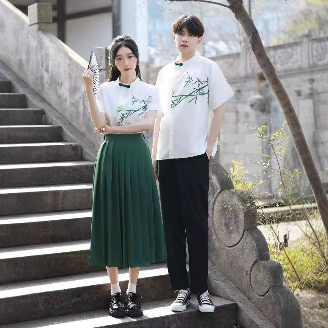 Новый новый китайский стиль, древний стиль, церемония посвящения в зрелость, Ханфу для учащихся средних и старших классов, форма выпускного класса, униформа для хора, униформа для выступлений в студенческом стиле