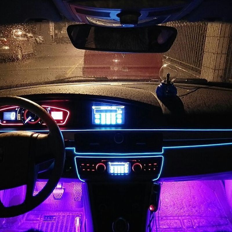 Car decorative atmosphere light interior atmosphere light bar interior foot light cold light interior decoration light strip