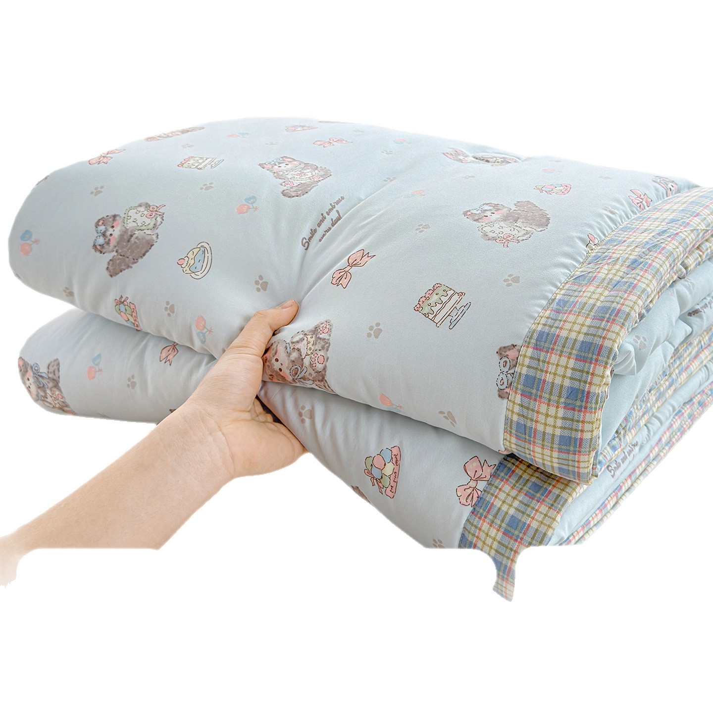 100% de algodón de verano colcha de aire acondicionado de verano tipo A núcleo de colcha de verano se puede lavar con máquina colcha de verano dormitorio doble colcha delgada