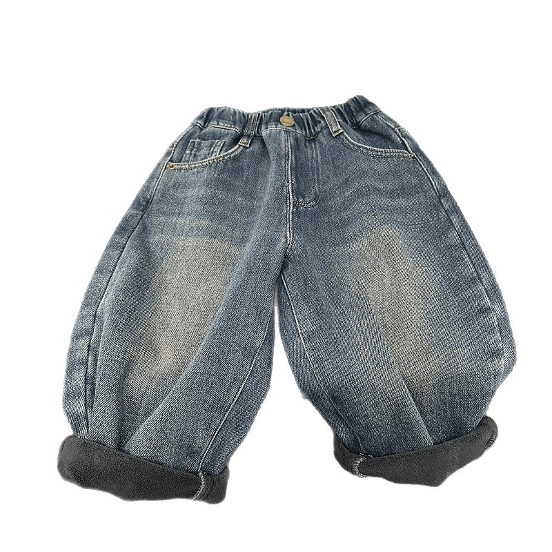 Nuevos niños con pantalones de vaqueros suaves de terciopelo, pantalones de invierno, pantalones largos, hombres y mujeres, lindos pantalones de terciopelo, pantalones de harun. image 5