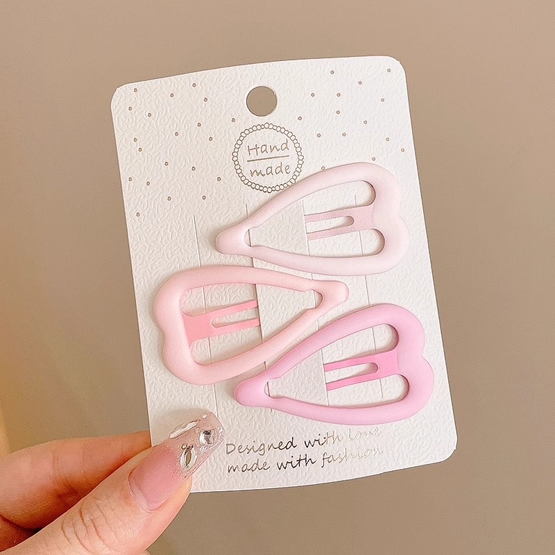 Rosa Linda estrella horquilla lado femenino clip de pelo amor de los niños BB clip de pelo roto horquilla bebé tocado