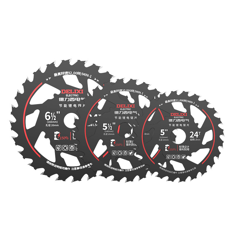 Delissi hoja de sierra eléctrica de ahorro de energía de madera hoja de corte 5.5 sierra circular eléctrica de litio redonda especial para molino de mano