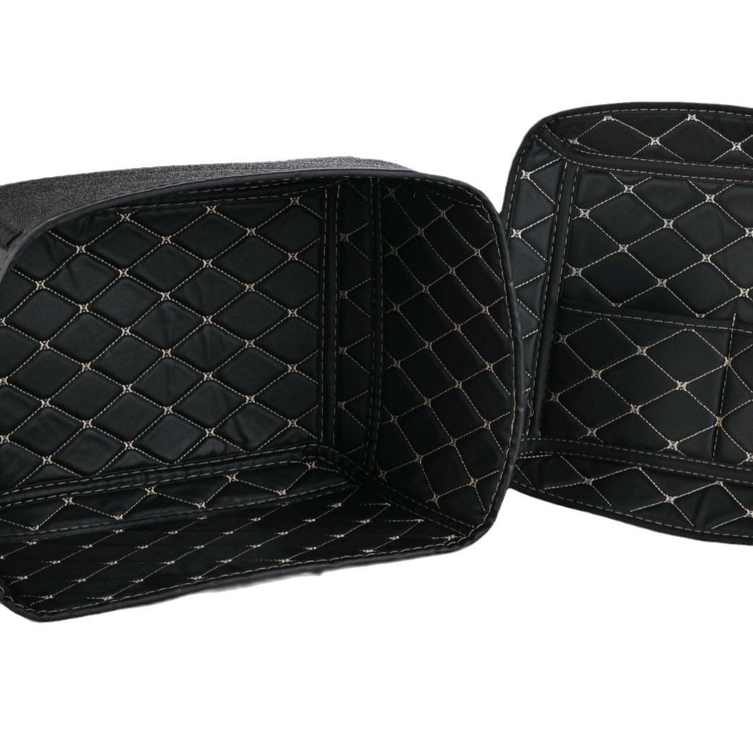 Baúl trasero para motocicleta de 65L, adecuado para motos de rally y scooters, negro/plateado, tamaño extra grande, compatible con múltiples modelos.