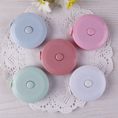 1.5-meter inch mini pink eco-friendly retractable plastic three-dimensional measuring tape with logo imprint soft tape