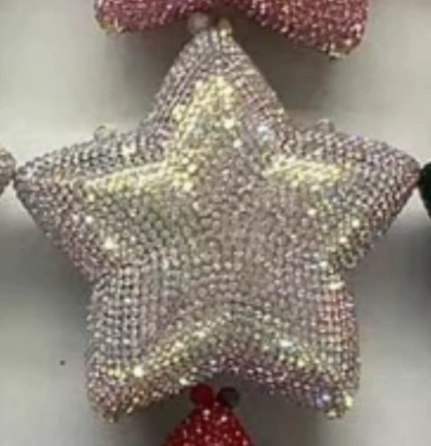 Строго отобранный новый набор Star Diamond Dinner Banquet Diamond Hand-Handed женская сумка клатч со стразами