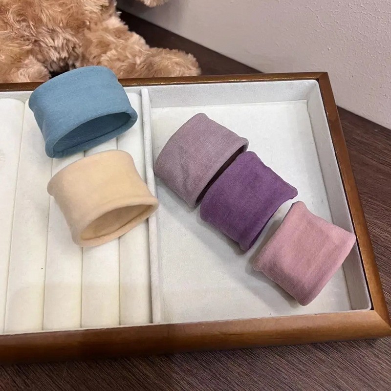 Liga para Cabello Ancha de Tela de Alta Elasticidad para Coleta Alta