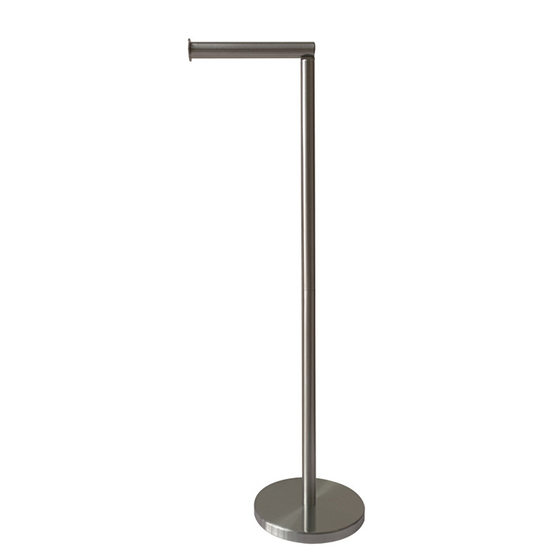 Cross-border stainless steel vertical tissue holder kitchen bathroom toilet paper holder movable toilet paper holder floor roll paper holder