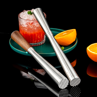 ✅   Ice Crusher 304 Stainless Steel Fruit Muddler Hand Lemon Tea Tool Shaker Cup Crusher