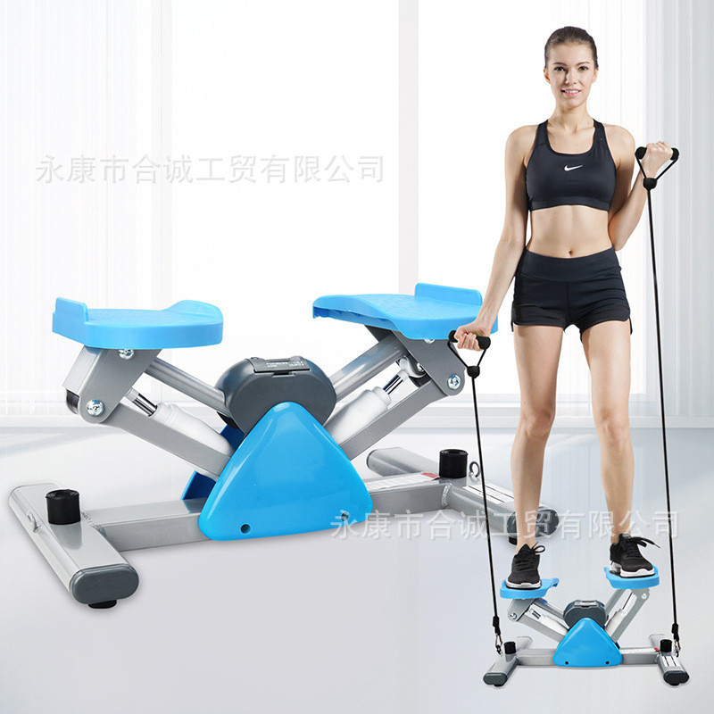 Hogar mini hidráulico stepper con cordón piso equipo de fitness interior entrenamiento pierna caminar máquina