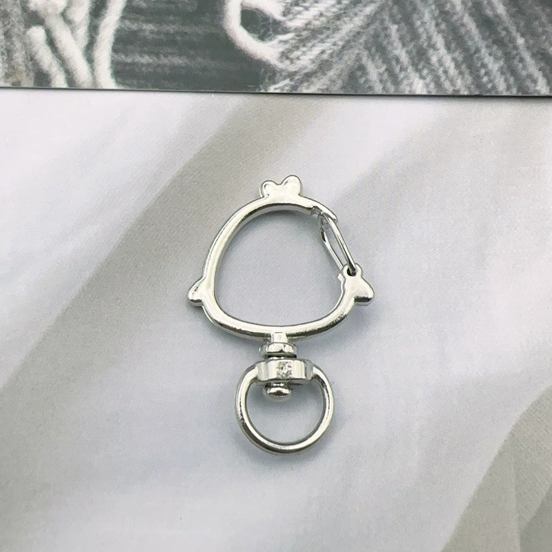 Small bell, rotating keychain, metal accessory with accessories handmade