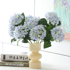 仿真花繡球花婚慶假花木繡球花束3D打印 戶外用花絹花家居擺件