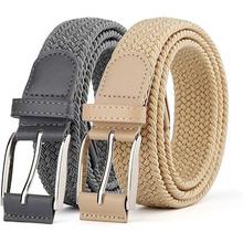 休闲透气户外尼龙帆布腰带 锌合金扣头复古休闲腰带编织织带批发